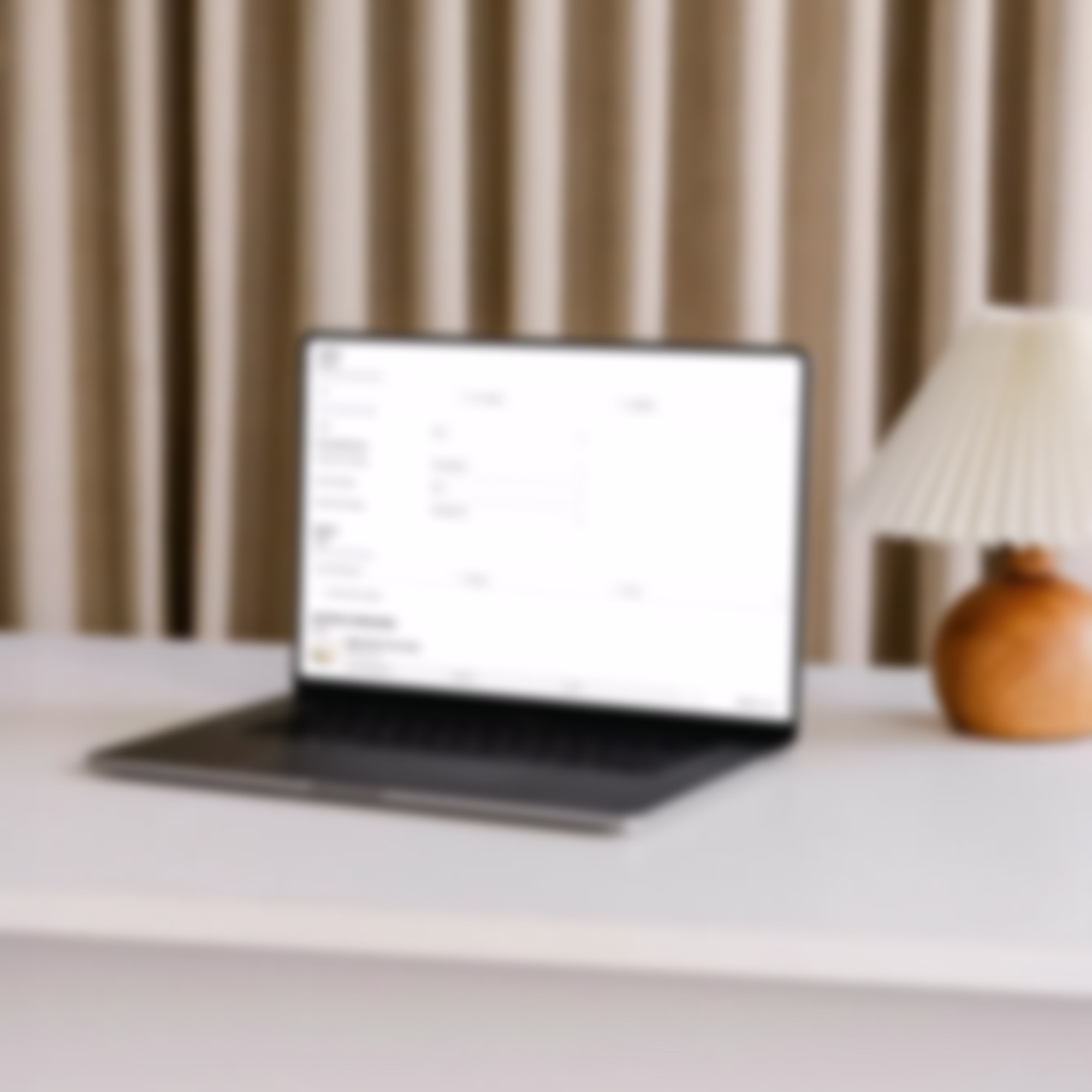 Geblurde afbeelding van een computer