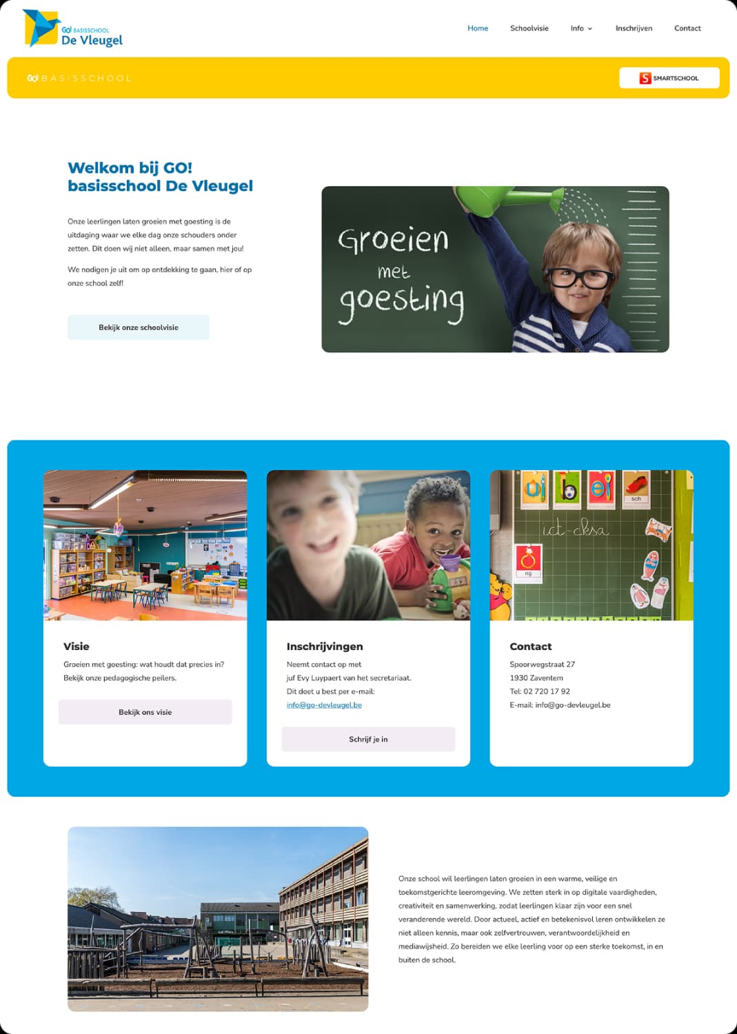 Een jeugdwerksite van een jeugdbewging gemaakt door Nomu Web Agency